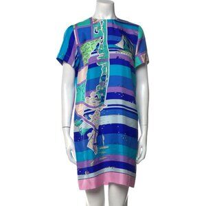 Emillio Pucci - Striped Mini Dress Size: Small